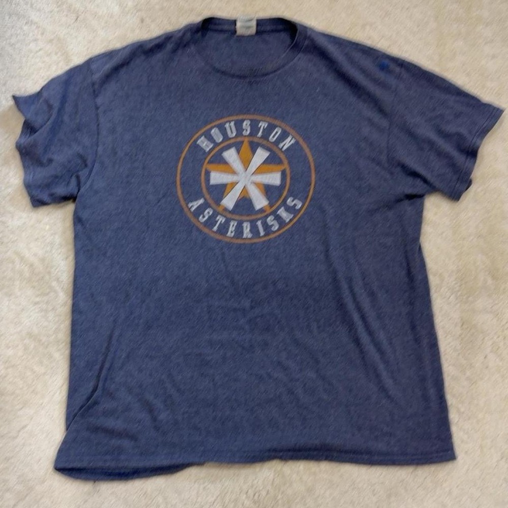 Houston Astros Graphic T-Shirt Navy Heather Delta Apparel